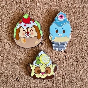 Disney Munchlings Enamel Pins - Set of 3
